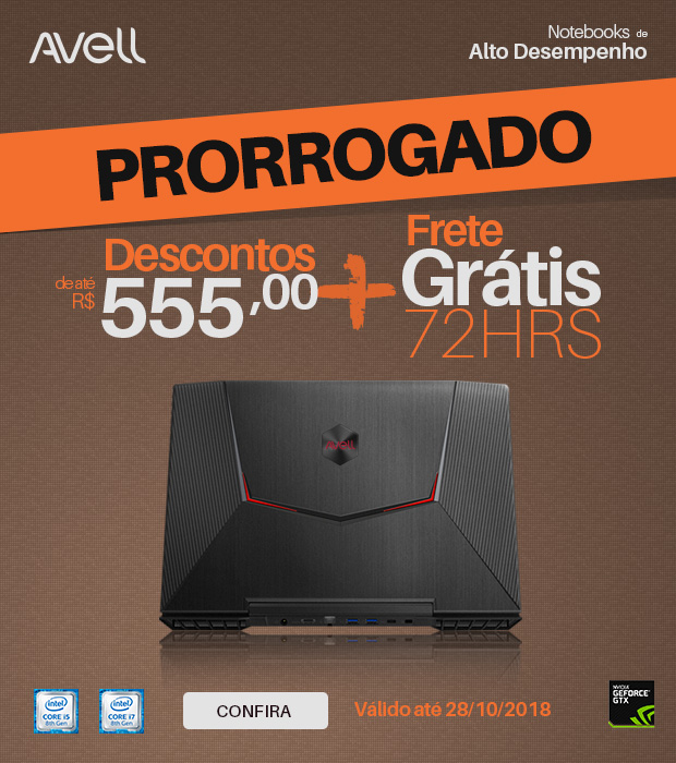 Avell Gaming Series - Explore uma nova dimensão nos games!