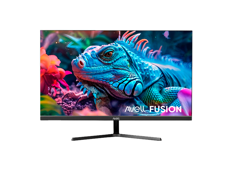 Monitor Avell Fusion com tela de 24,5 polegadas e imagem vívida, ideal para gamers e profissionais que buscam qualidade visual e alto desempenho.