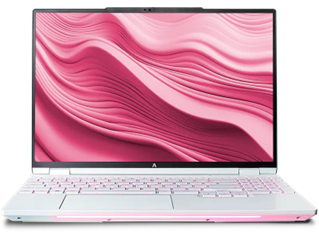 Notebook Avell branco com design moderno e alto desempenho, ideal para profissionais da odontologia digital no CIOSP 2025