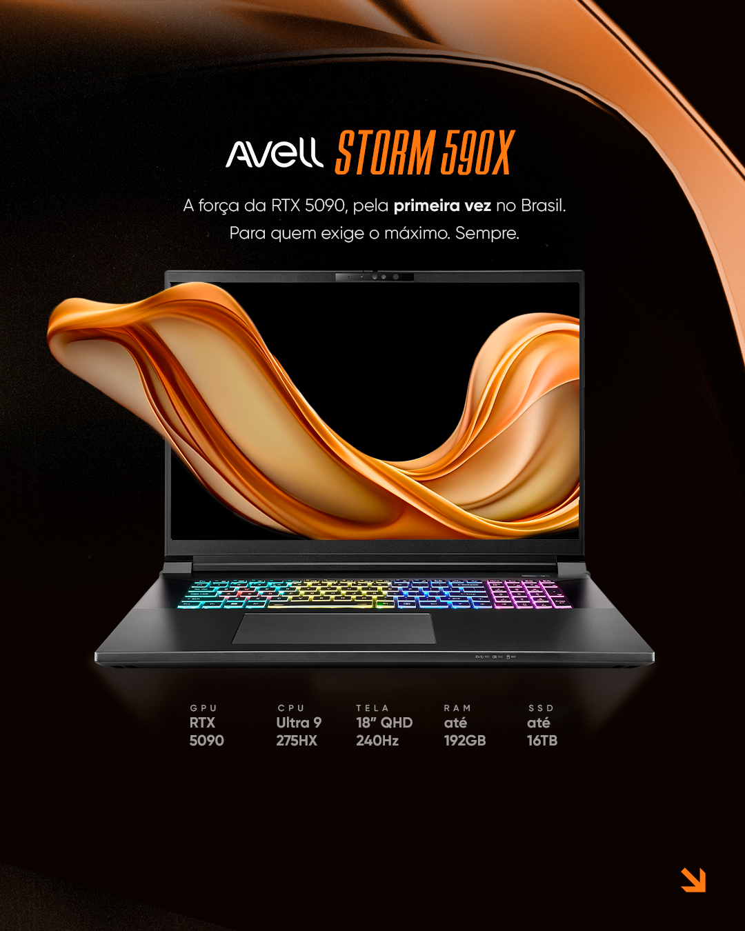 Storm 590X: conheça o notebook mais potente da Avell - Avell