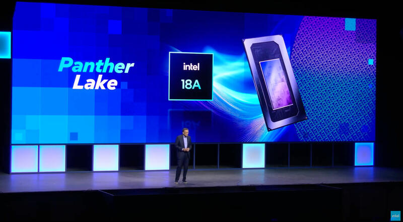 Core Ultra 300 Panther Lake (Imagem © Intel) Embedded World 2025 Intel 18A