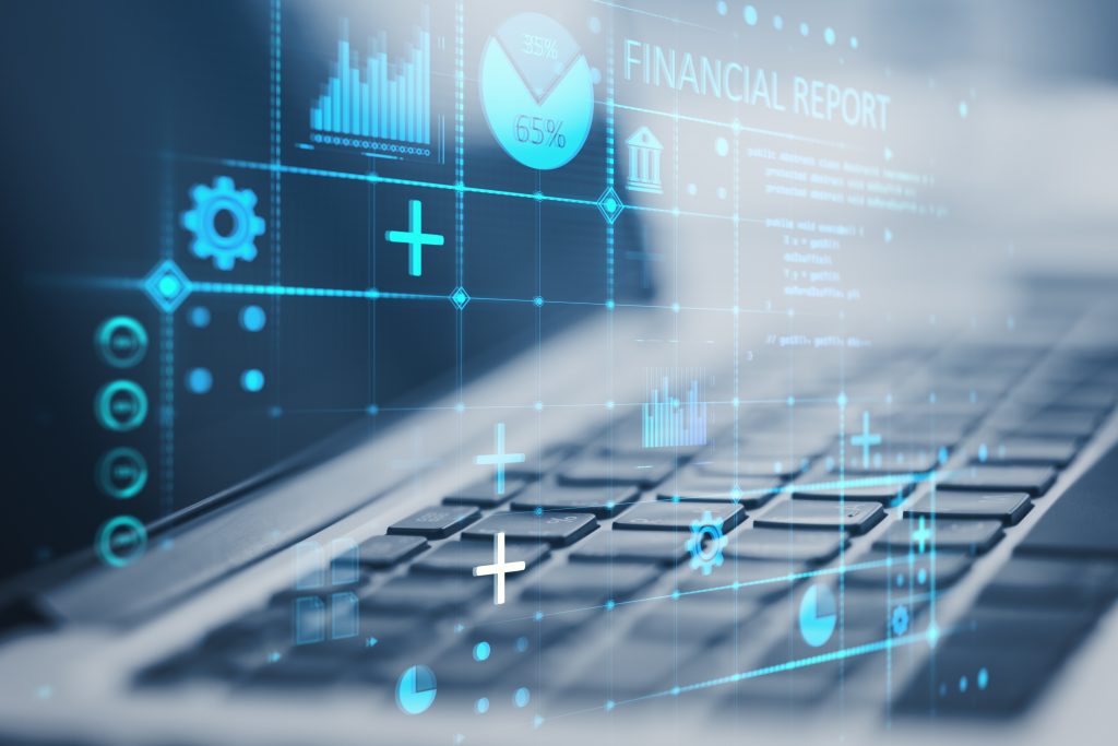 Tela Full HD com acabamento matte para análise de relatórios financeiros