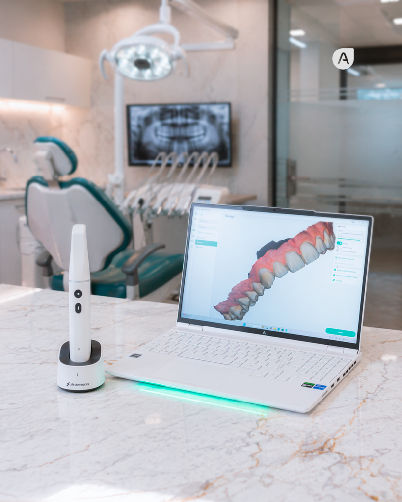 Notebook para scanner intraoral
